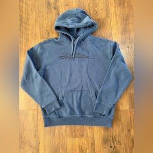 Hollister Men's Navy Hoodie